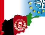 Landkarte Afghanistan mit NATO